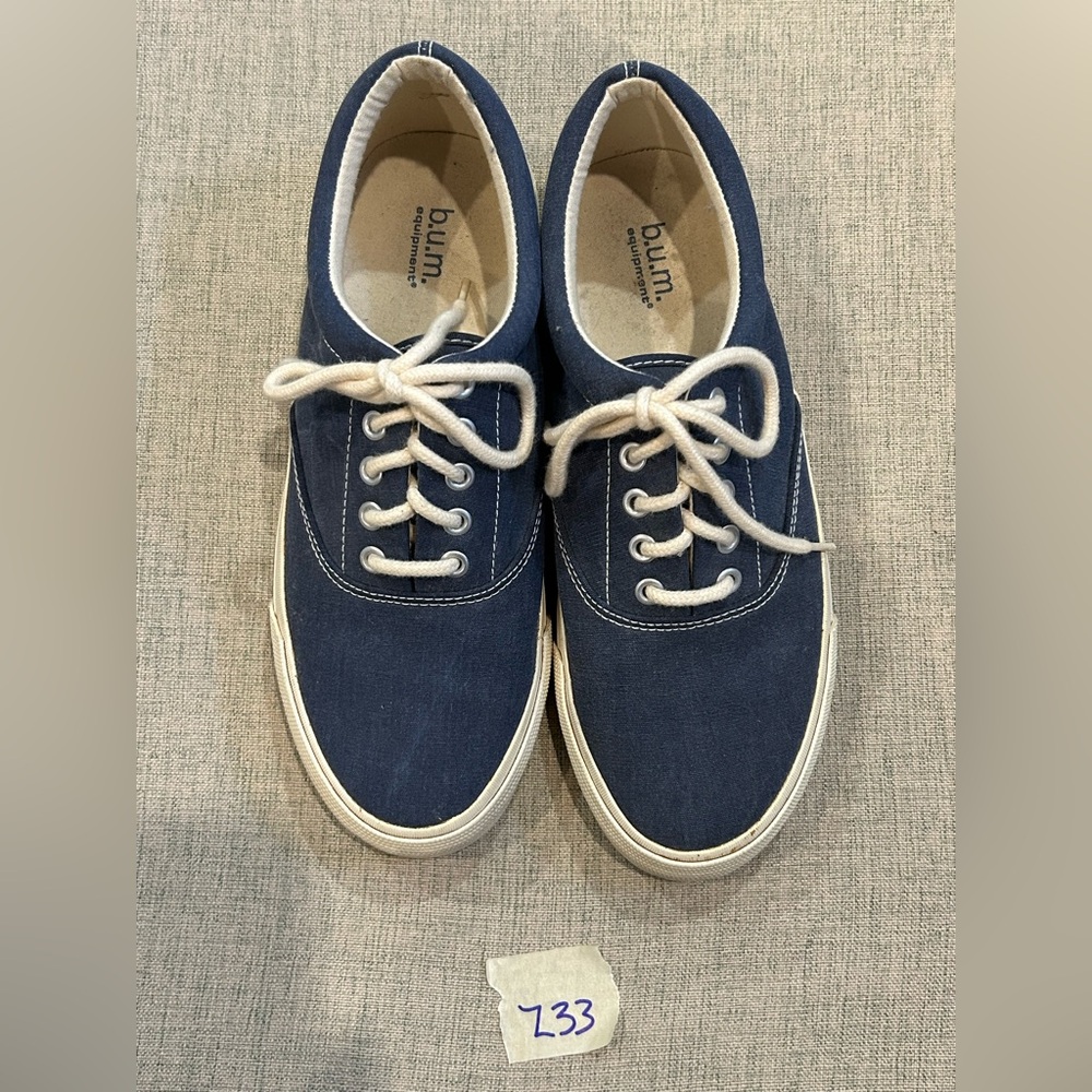 Equipment Men's Blue Canvas Sneakers